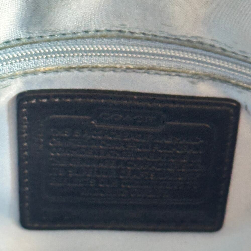 Coach Kisslock Carryall Bag Black Patent Leather Vintage Shoulder Purse F15658 - Picture 8 of 12